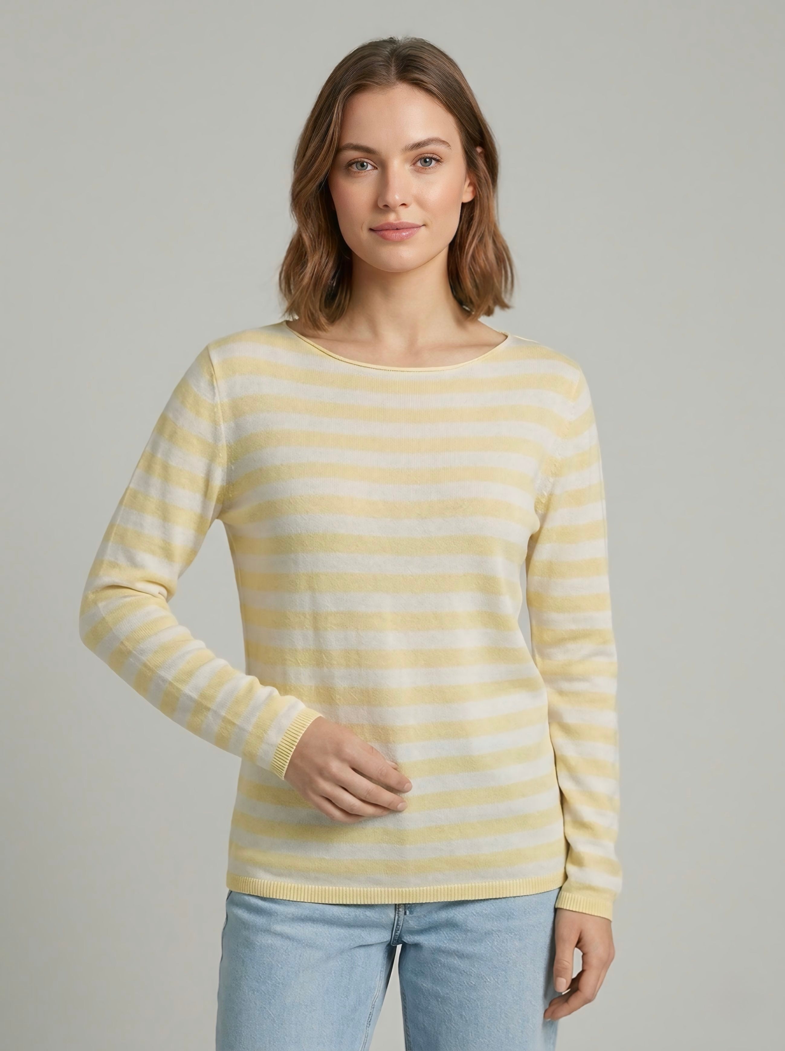 MAGLIA A RIGHE 100% COTONE