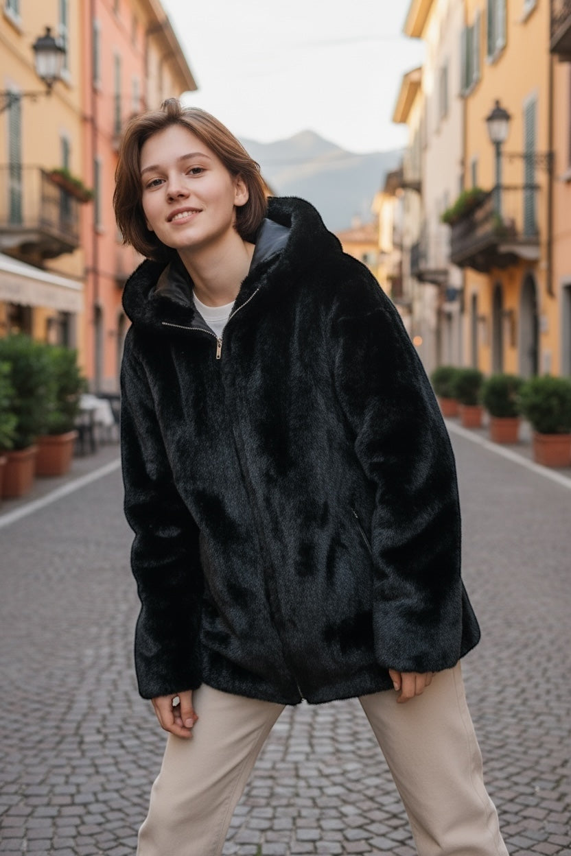 ECOPELLICCIA OVER REVERSIBILE