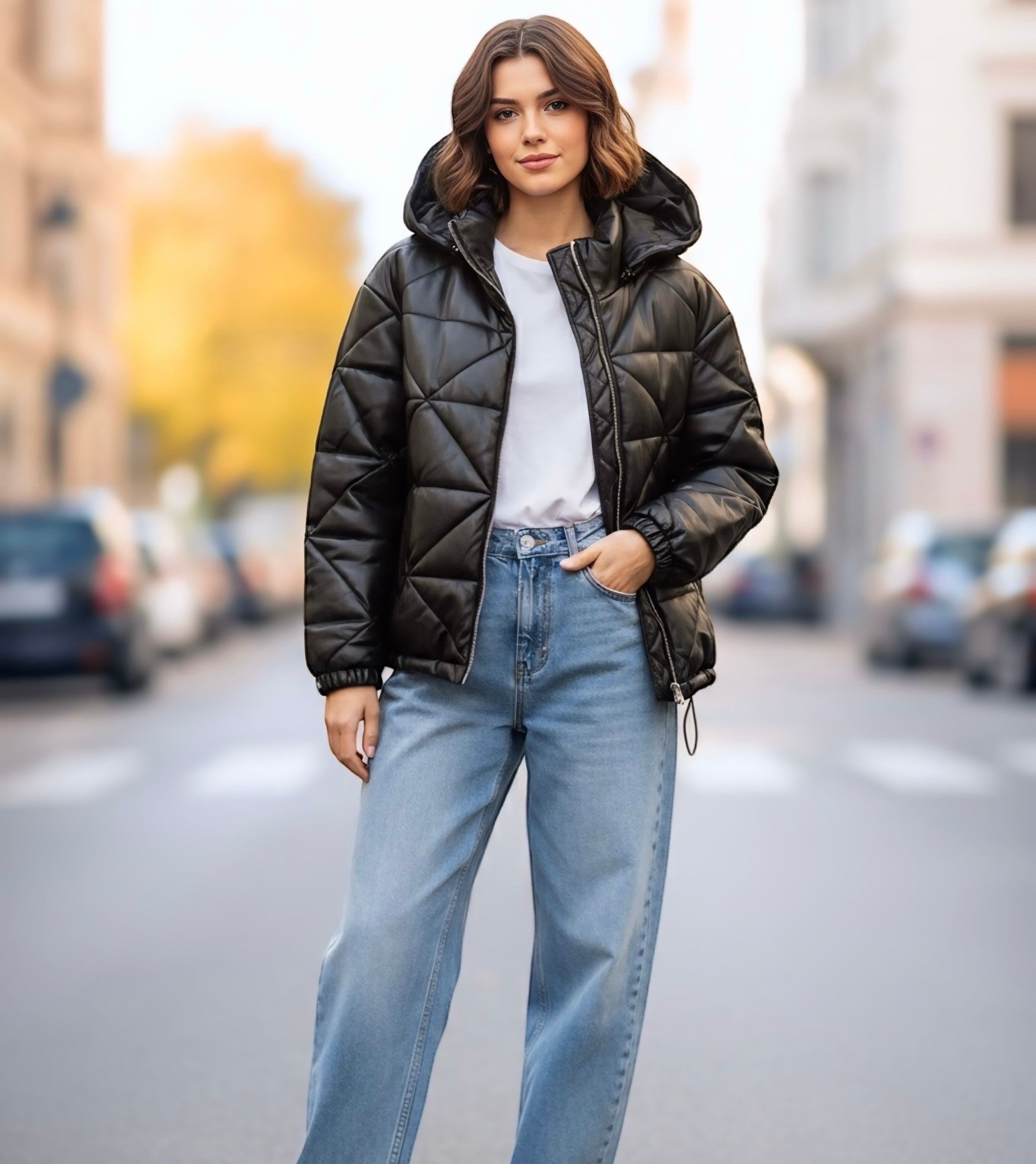 BOMBER ECOPELLE IMBOTTITO