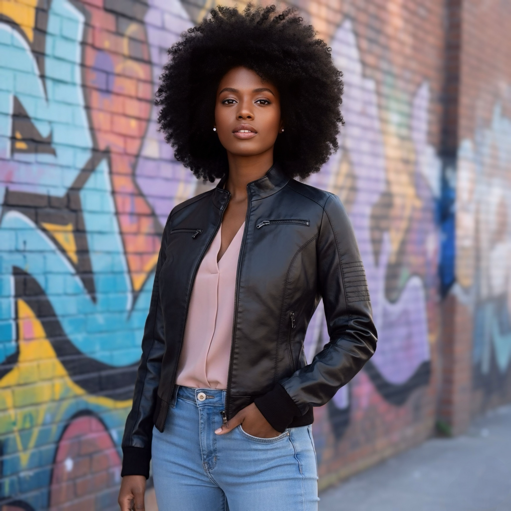 KARIM-BOMBER IN VERA PELLE