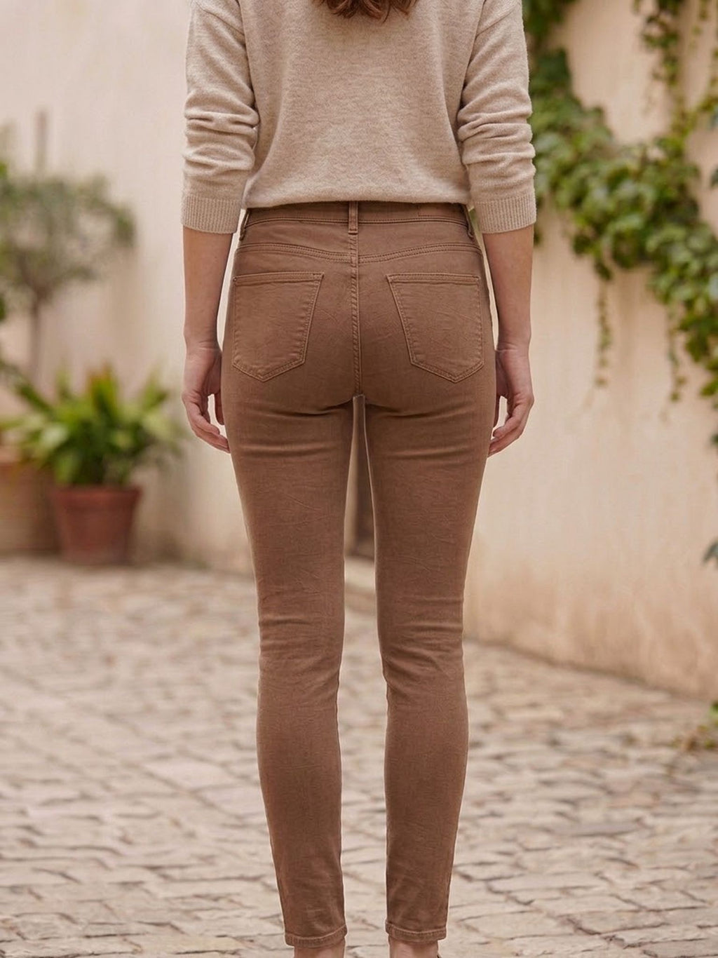 JEANS SKINNY IN COTONE