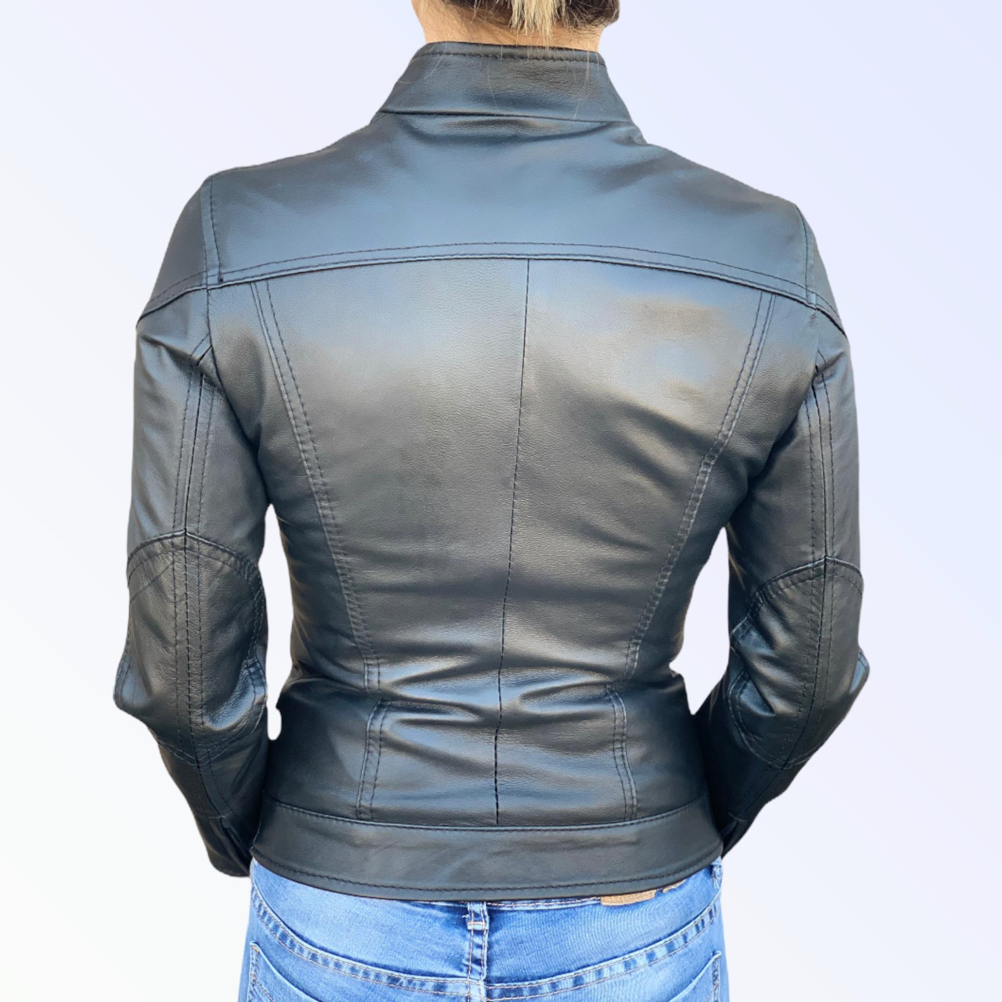 GIUSY-BIKER IN PELLE NAPPA