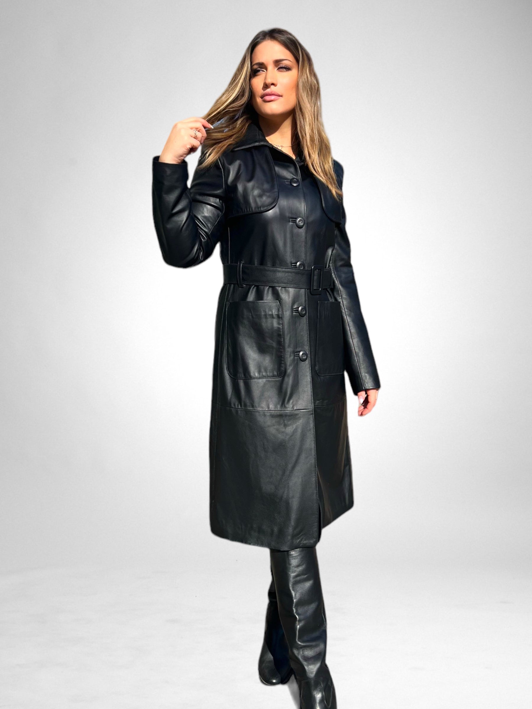 CAPPOTTO IN PELLE NAPPA