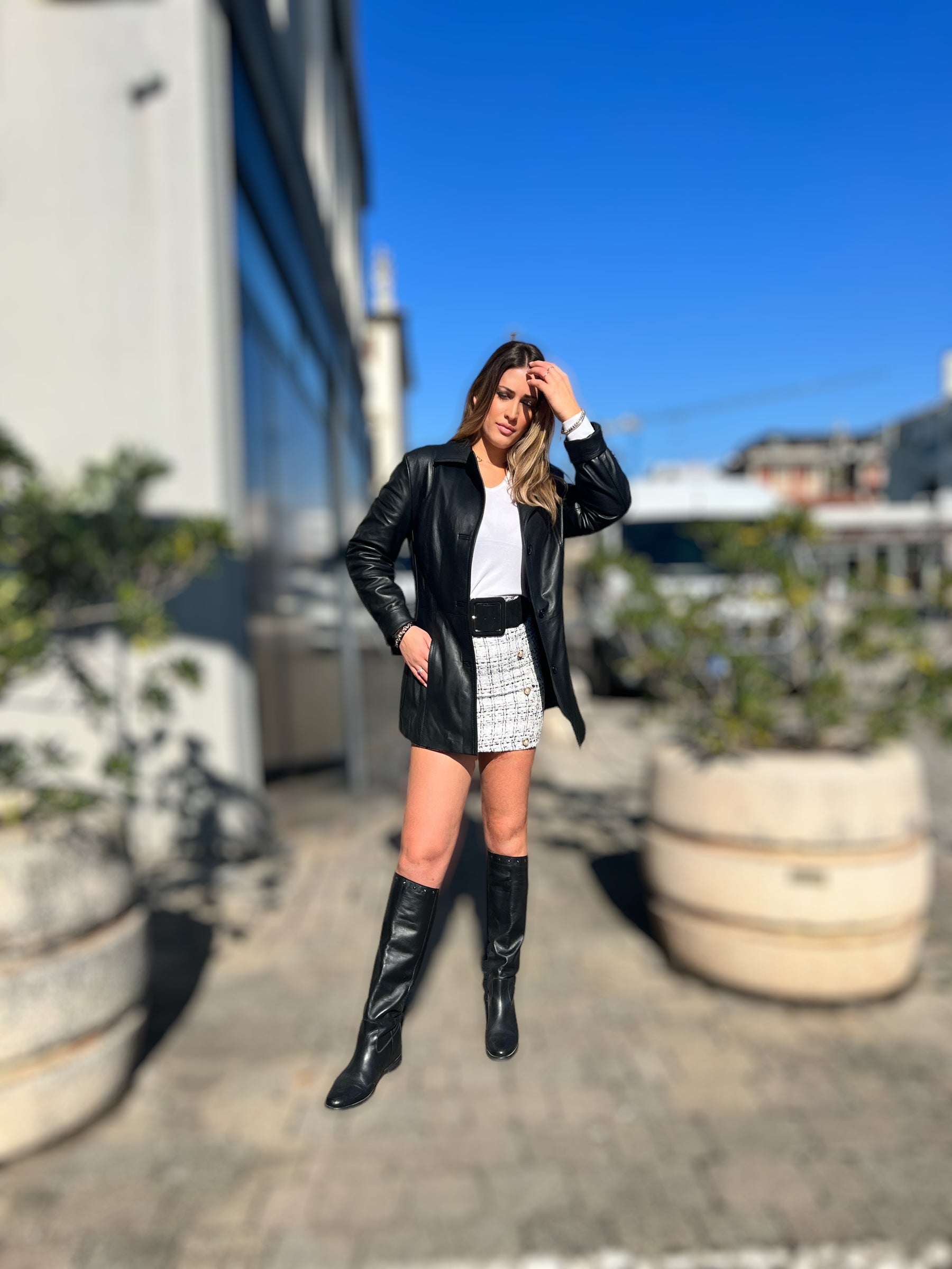 MAXI GIACCA IN VERA PELLE